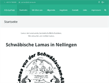 Tablet Screenshot of alb-lamas.de
